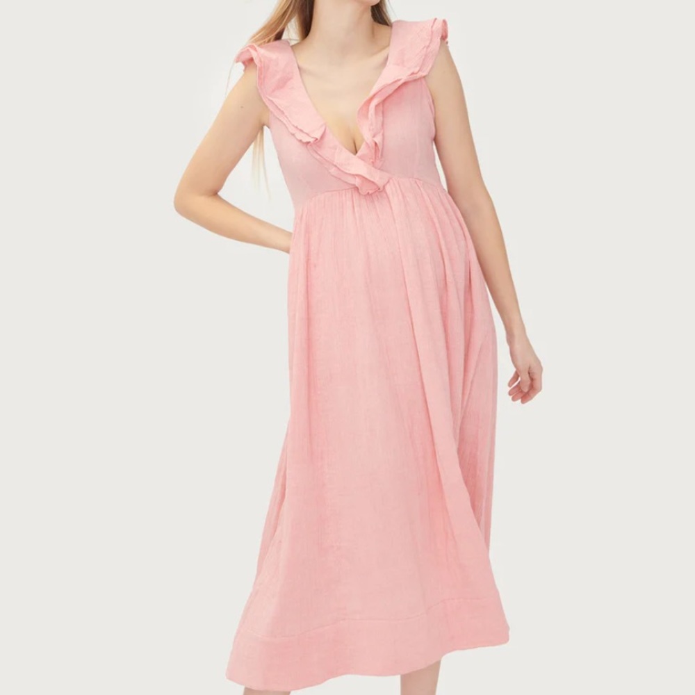 Hatch - The Sarah Dress - Maternity - Peony Pink